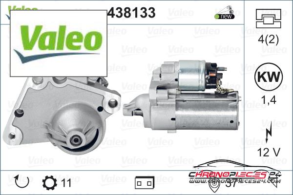 Achat de VALEO 438133 Démarreur pas chères