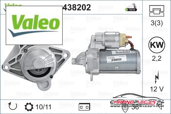 Achat de VALEO 438202 Démarreur pas chères