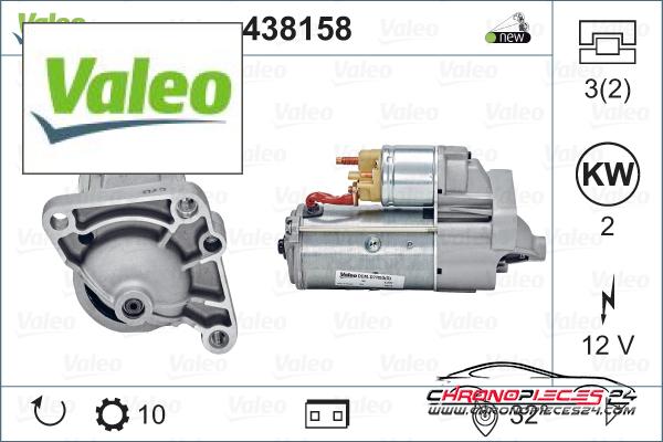 Achat de VALEO 438158 Démarreur pas chères