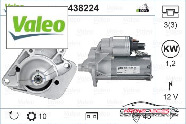 Achat de VALEO 438224 Démarreur pas chères