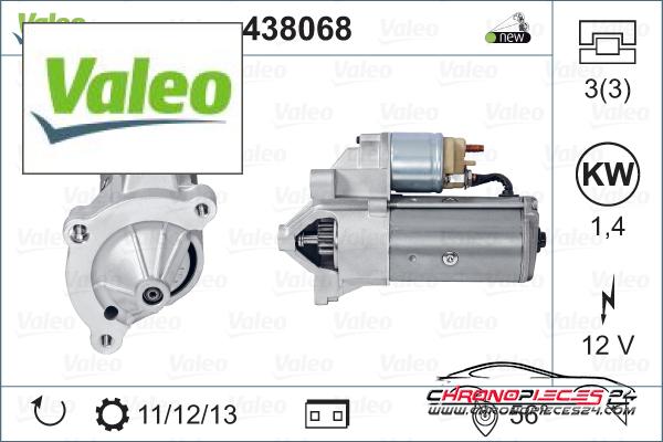 Achat de VALEO 438068 Démarreur pas chères