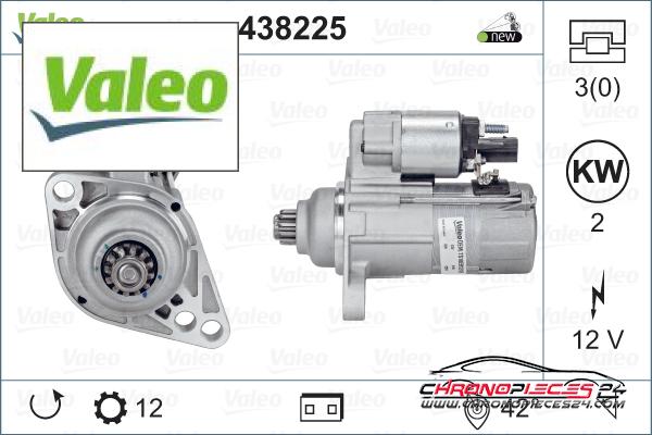 Achat de VALEO 438225 Démarreur pas chères