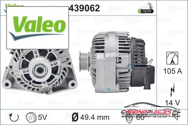 Achat de VALEO 439062 Alternateur pas chères