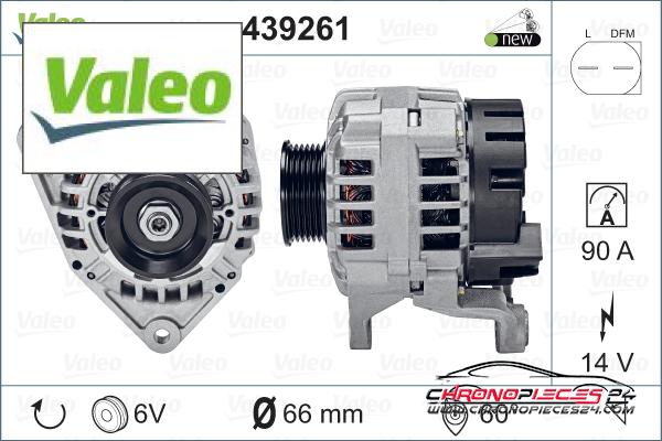 Achat de VALEO 439261 Alternateur pas chères