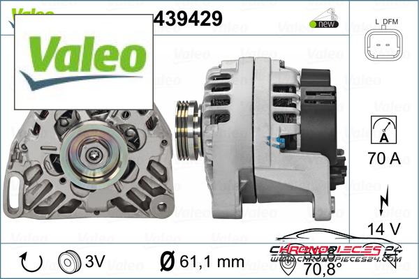 Achat de VALEO 439429 Alternateur pas chères