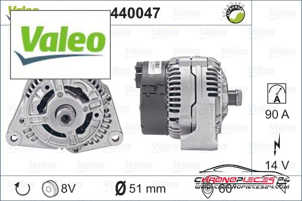 Achat de VALEO 440047 Alternateur pas chères