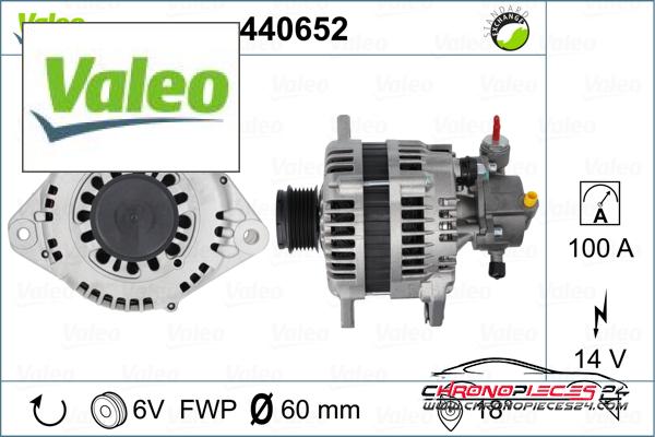 Achat de VALEO 440652 Alternateur pas chères