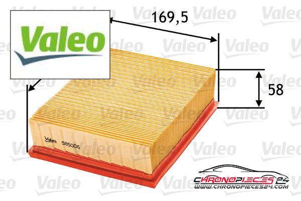 Achat de VALEO 585006 Filtre à air pas chères