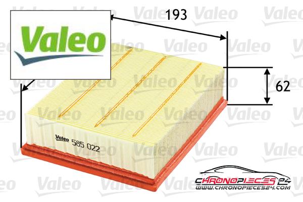 Achat de VALEO 585022 Filtre à air pas chères