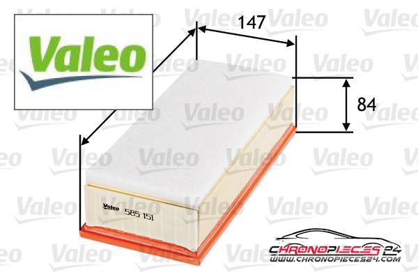 Achat de VALEO 585151 Filtre à air pas chères