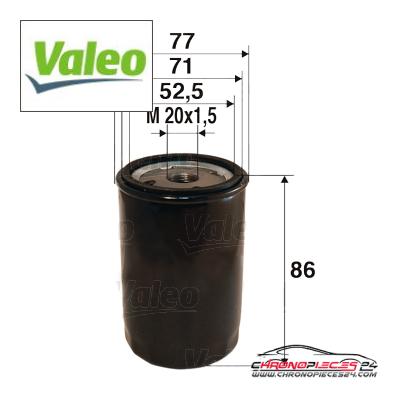 Achat de VALEO 586002 Filtre à huile pas chères