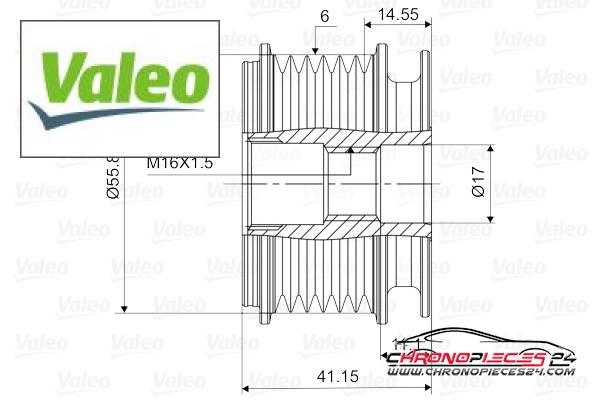 Achat de VALEO 588001 Poulie roue libre, alternateur pas chères