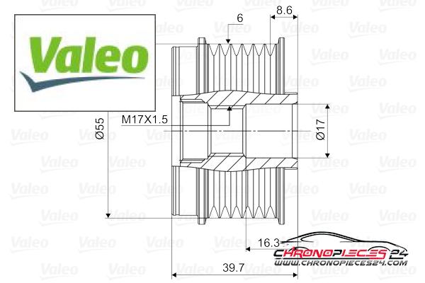 Achat de VALEO 588058 Poulie roue libre, alternateur pas chères