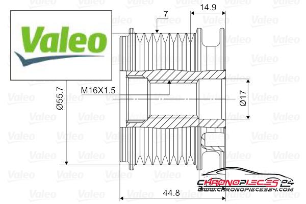 Achat de VALEO 588060 Poulie roue libre, alternateur pas chères