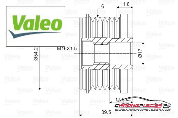 Achat de VALEO 588062 Poulie roue libre, alternateur pas chères