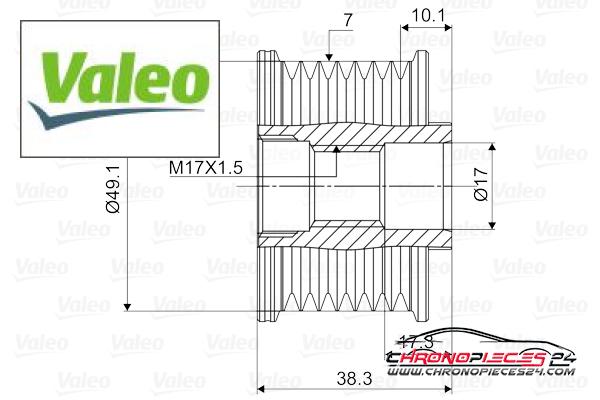 Achat de VALEO 588063 Poulie roue libre, alternateur pas chères