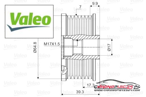 Achat de VALEO 588069 Poulie roue libre, alternateur pas chères