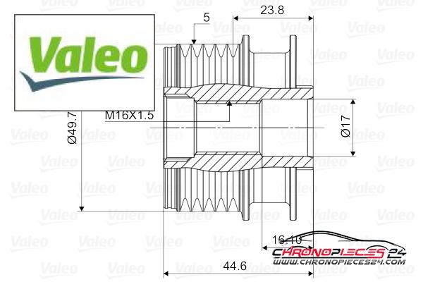 Achat de VALEO 588085 Poulie roue libre, alternateur pas chères