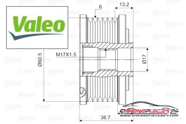 Achat de VALEO 588089 Poulie roue libre, alternateur pas chères