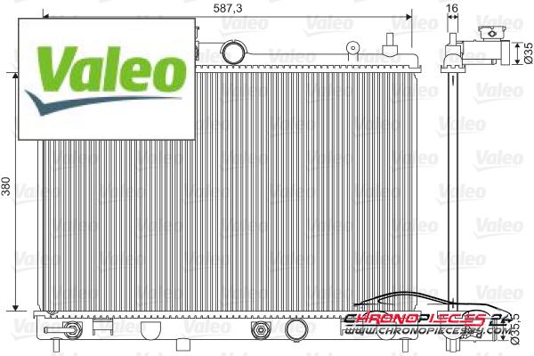 Achat de VALEO 701573 Radiateur, refroidissement du moteur pas chères