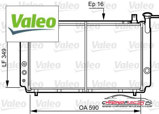 Achat de VALEO 731082 Radiateur, refroidissement du moteur pas chères