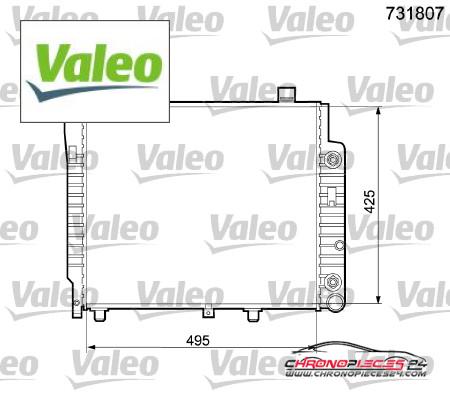 Achat de VALEO 731807 Radiateur, refroidissement du moteur pas chères