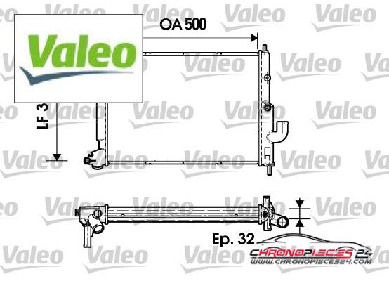 Achat de VALEO 731846 Radiateur, refroidissement du moteur pas chères