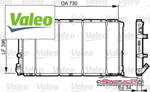 Achat de VALEO 732050 Radiateur, refroidissement du moteur pas chères