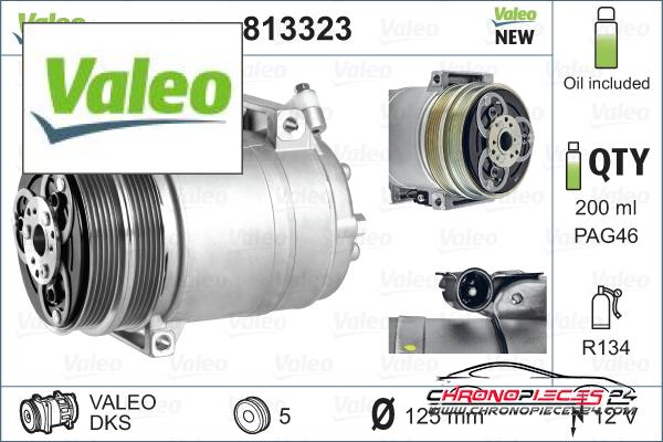 Achat de VALEO 813323 Compresseur, climatisation pas chères