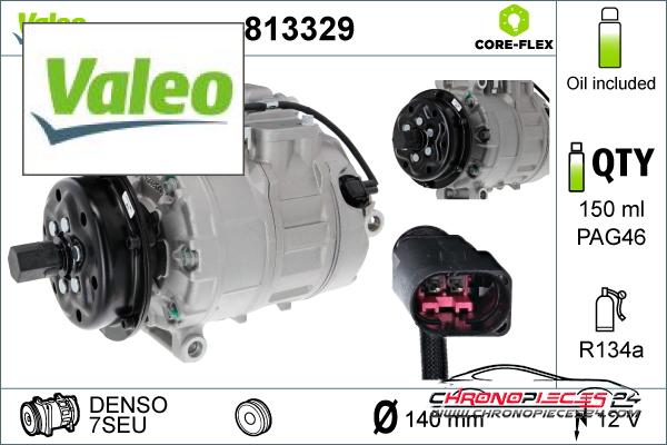 Achat de VALEO 813329 Compresseur, climatisation pas chères