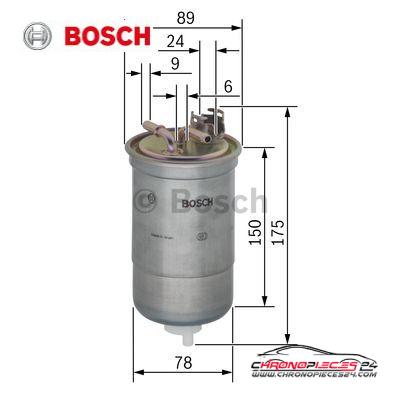 Achat de BOSCH 0 450 906 267 Filtre à carburant pas chères