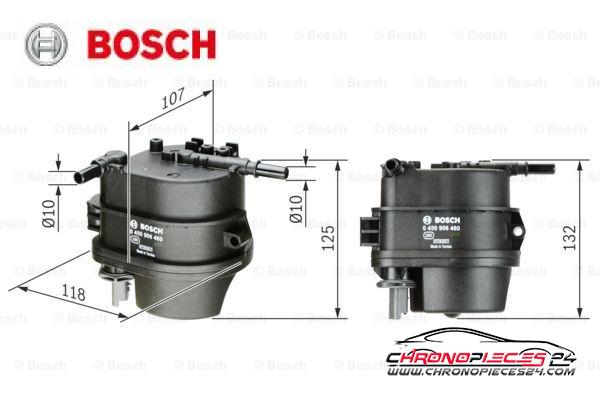 Achat de BOSCH 0 450 906 460 Filtre à carburant pas chères