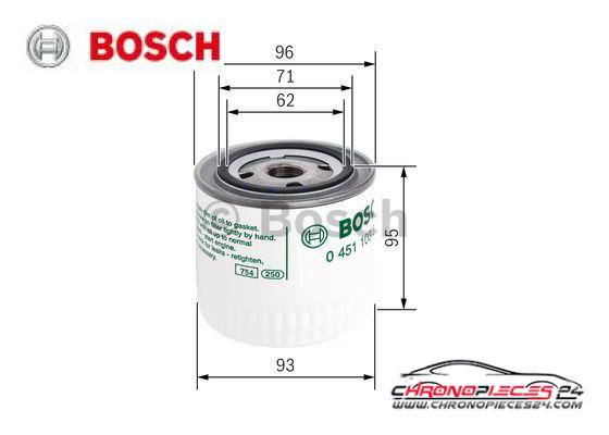 Achat de BOSCH 0 451 103 260 Filtre à huile pas chères