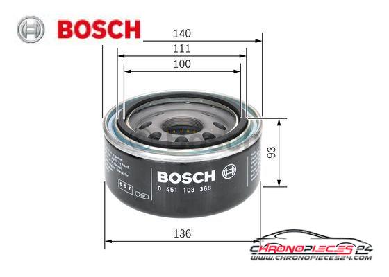 Achat de BOSCH 0 451 103 368 Filtre à huile pas chères