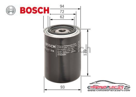 Achat de BOSCH 0 451 203 194 Filtre à huile pas chères