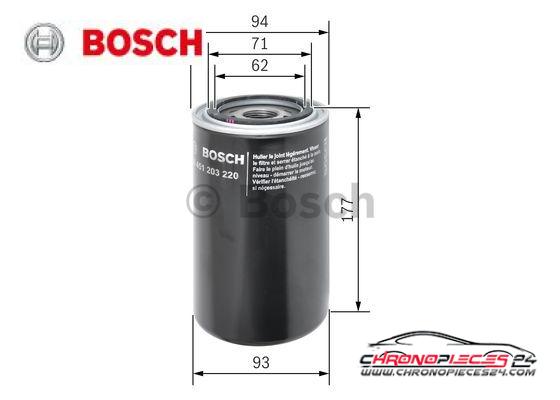 Achat de BOSCH 0 451 203 220 Filtre à huile pas chères