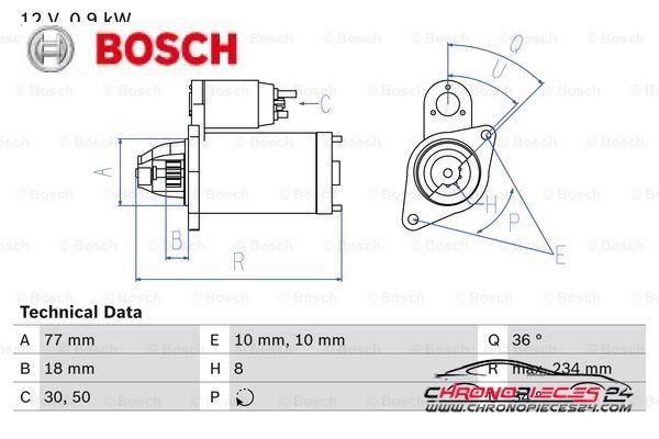 Achat de BOSCH 0 986 012 301 Démarreur ECO pas chères