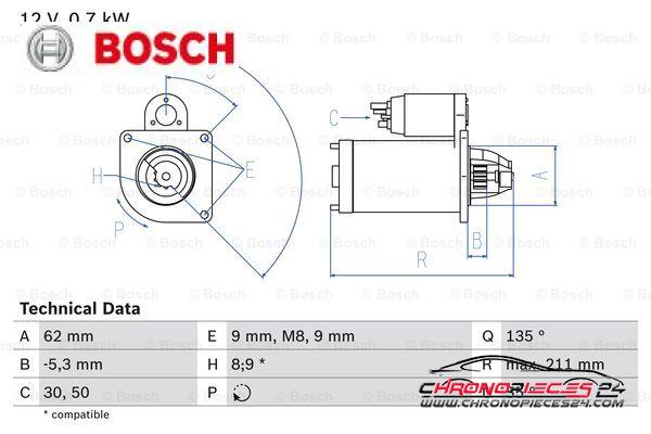 Achat de BOSCH 0 986 017 930 Démarreur pas chères