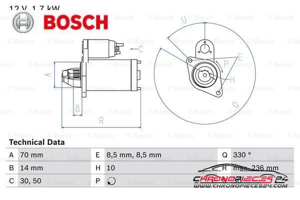 Achat de BOSCH 0 986 018 180 Démarreur pas chères