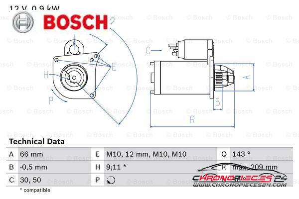 Achat de BOSCH 0 986 018 860 Démarreur pas chères