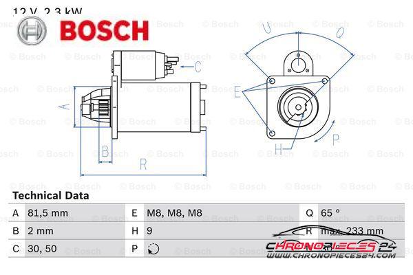 Achat de BOSCH 0 986 025 580 Démarreur pas chères