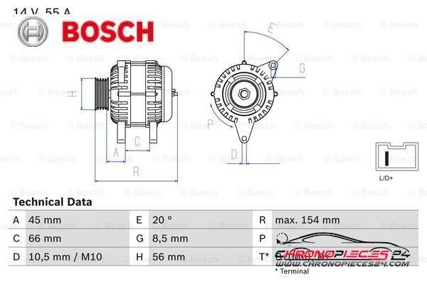 Achat de BOSCH 0 986 032 790 Alternateur pas chères