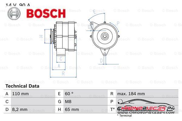 Achat de BOSCH 0 986 033 160 Alternateur pas chères