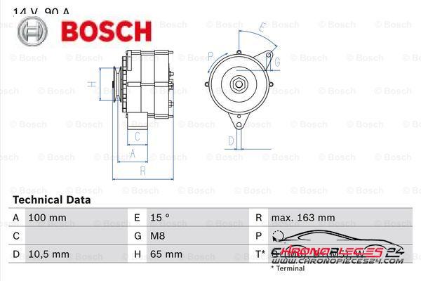 Achat de BOSCH 0 986 036 790 Alternateur pas chères