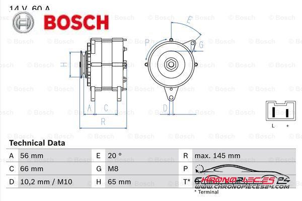 Achat de BOSCH 0 986 037 321 Alternateur pas chères