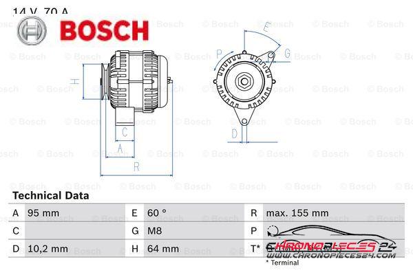 Achat de BOSCH 0 986 038 730 Alternateur pas chères