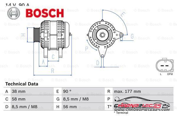 Achat de BOSCH 0 986 049 101 Alternateur pas chères