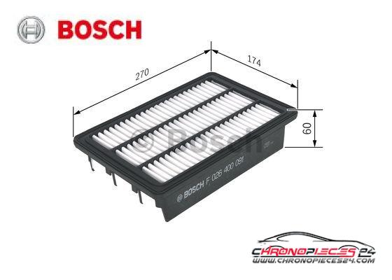 Achat de BOSCH F 026 400 091 Filtre à air pas chères