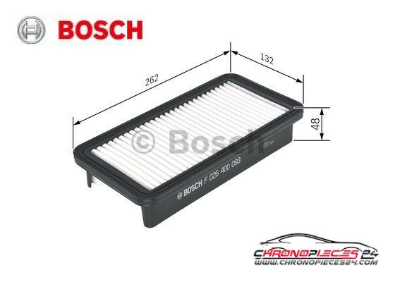 Achat de BOSCH F 026 400 093 Filtre à air pas chères