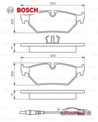 Achat de BOSCH 0 986 424 027 Kit de plaquettes de frein, frein à disque pas chères